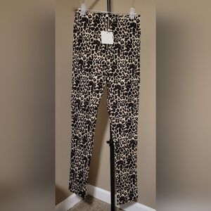 Hayden Leopard Print Tapered Ankle Pants